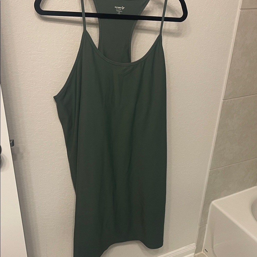 Old Navy Olive Green Powersoft Active Dress